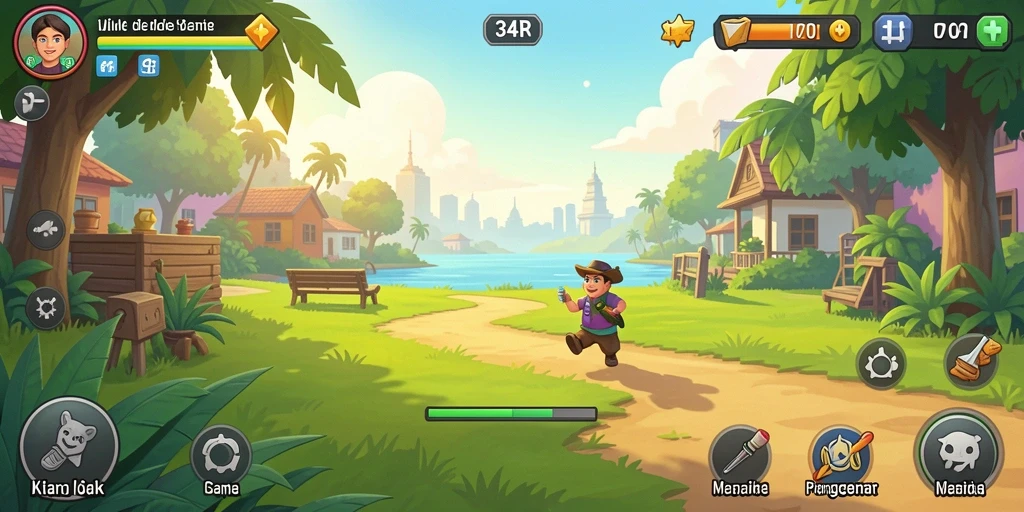 Tampilan gameplay 34R yang seru dan menghibur dalam genre Idle.