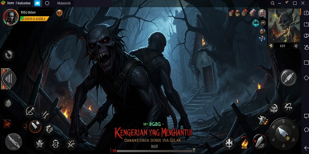 Screenshot gameplay 8G8G memperlihatkan kegelapan dan ketegangan yang mendebarkan.