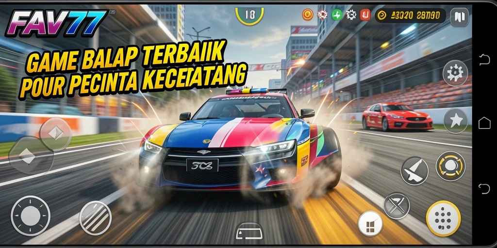 Tampilan gameplay Racing yang seru dan mendebarkan di FAV77.