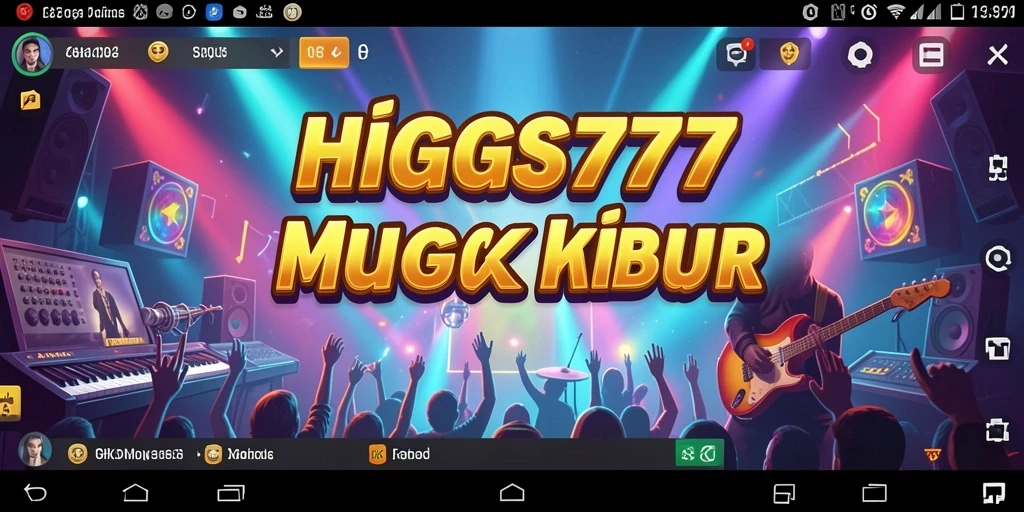 Tampilan menarik saat bermain musik di HIGGS777.
