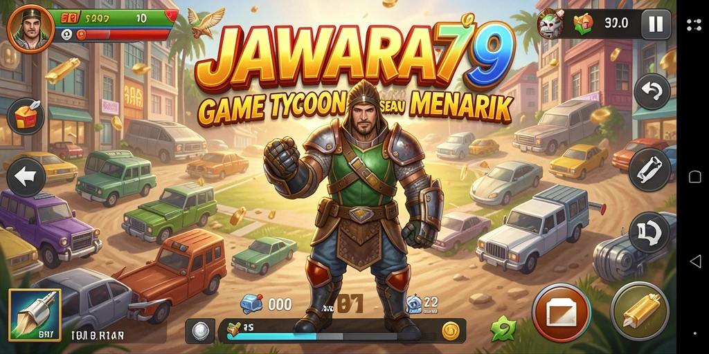 Tampilan menarik dari gameplay <strong>JAWARA79</strong> yang penuh strategi bisnis.
