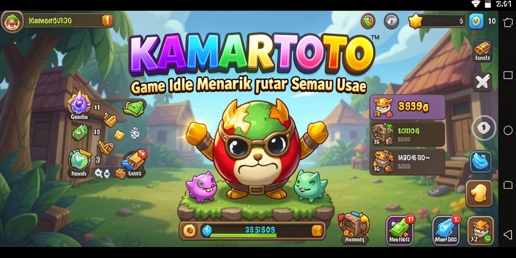 Tampilan gameplay KAMARTOTO dalam mode Idle yang menarik.